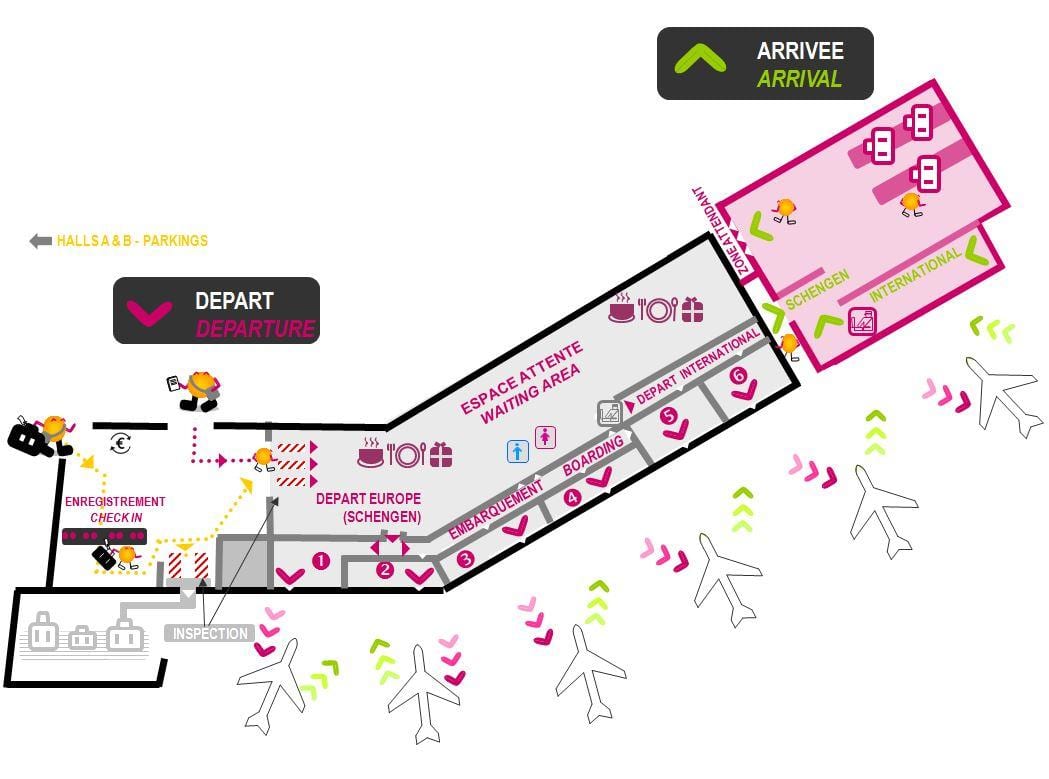 mapa de Bordeaux hall