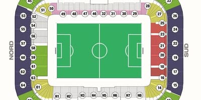 Mapa de Bordeaux estadio