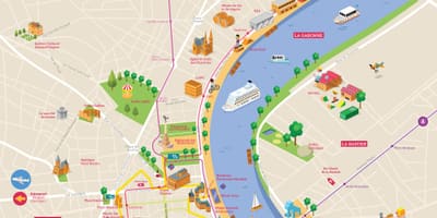 Bordeaux atracción mapa