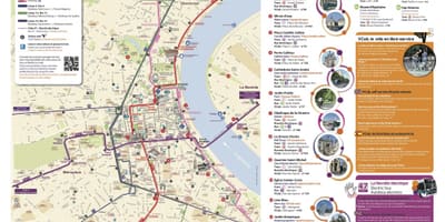 Mapa de Bordeaux museo