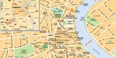 Bordeaux parque e paseo mapa
