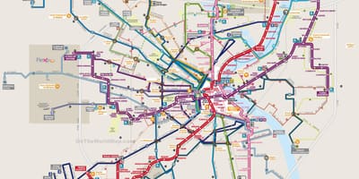 Mapa de Bordeaux tránsito