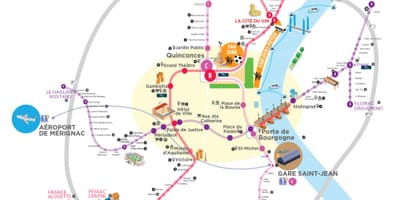 Bordeaux transporte público mapa