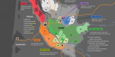 Bordeaux aoc mapa