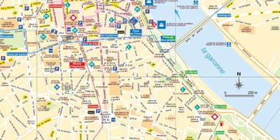 Bordeau mapa