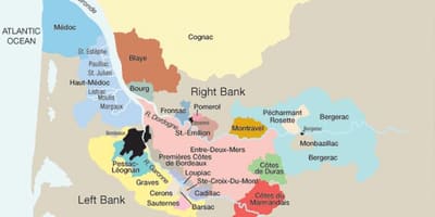 Marxe esquerda Bordeaux mapa
